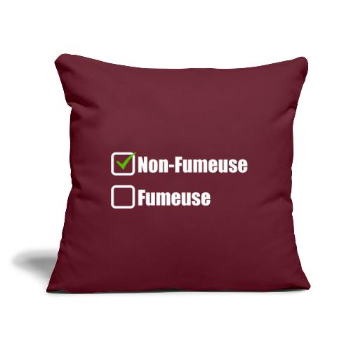 Non-smoking - Throw Pillow Cover 17.5” x 17.5”