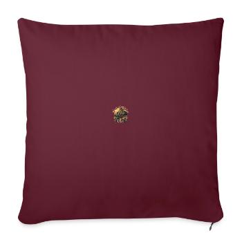 Pine Forest Nature Trees Outdoor - Throw Pillow Cover 17.5” x 17.5” - burgundy - Front