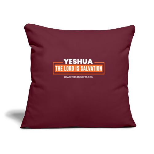 Yeshua Dark Collection - Throw Pillow Cover 17.5” x 17.5”