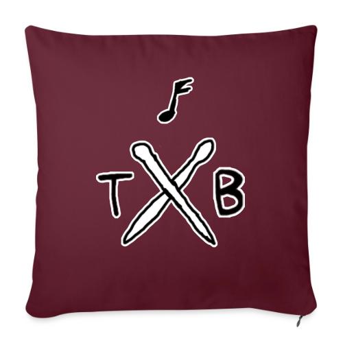 Toshboi drum logo - Throw Pillow Cover 17.5” x 17.5”