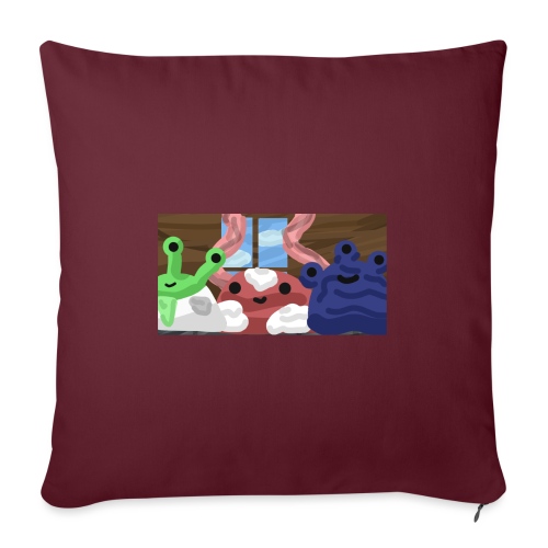 Slime Meeting - Throw Pillow Cover 17.5” x 17.5”