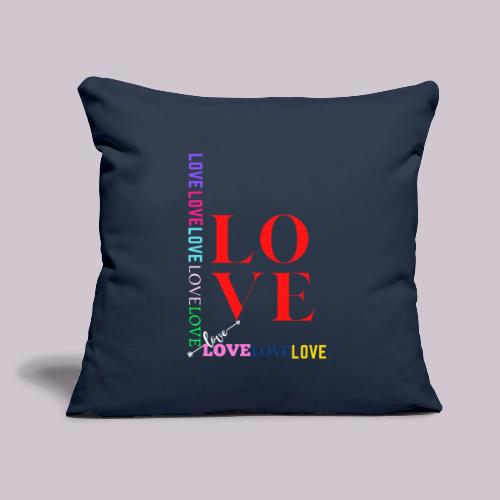 LOVE - Throw Pillow Cover 17.5” x 17.5”