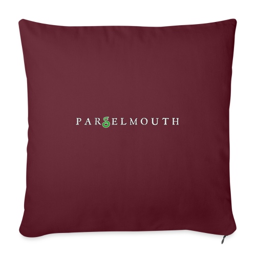 Parselmouth - Throw Pillow Cover 17.5” x 17.5”