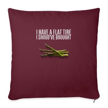 Asparagus Seeds For Planting - Throw Pillow Cover 17.5” x 17.5” - burgundy - Front