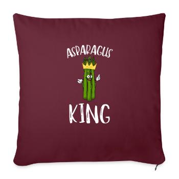Asparagus Seeds For Planting - Throw Pillow Cover 17.5” x 17.5” - burgundy - Front