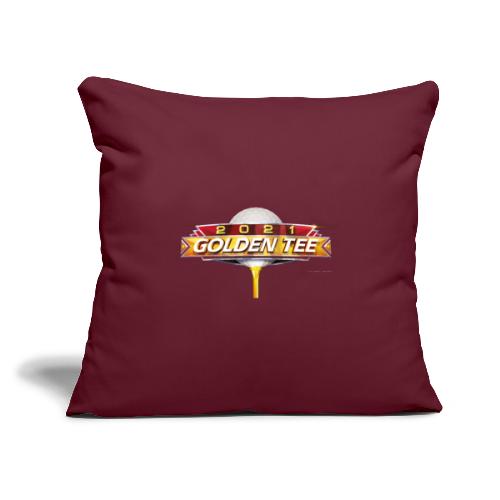 Golden Tee 2021 Logo - Throw Pillow Cover 17.5” x 17.5”