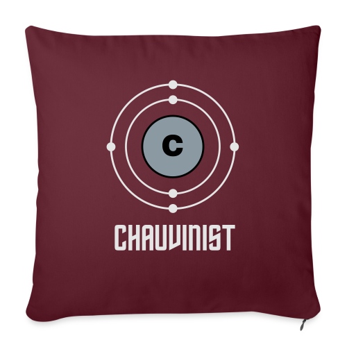 Carbon Chauvinist Electron - Throw Pillow Cover 17.5” x 17.5”