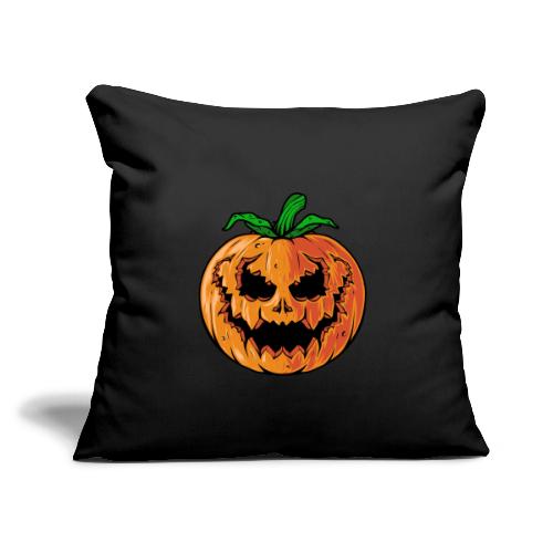 Sinister Jack-O-Latern - Throw Pillow Cover 17.5” x 17.5”