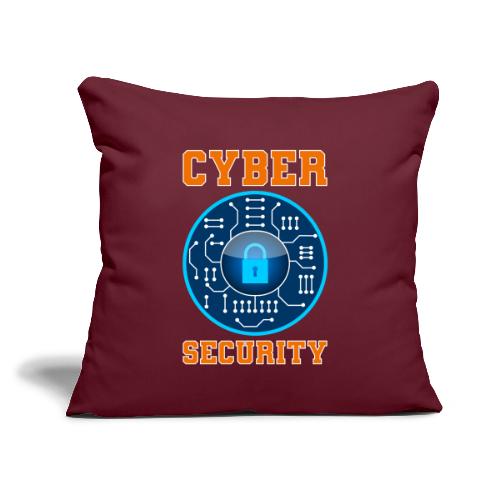 Cycer security: Secure by Design - Throw Pillow Cover 17.5” x 17.5”