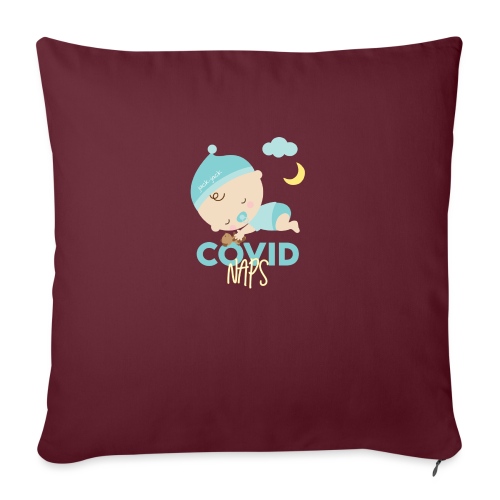 COVID naps Jack-Jack - Throw Pillow Cover 17.5” x 17.5”