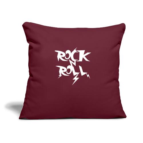 rocknroll - Throw Pillow Cover 17.5” x 17.5”