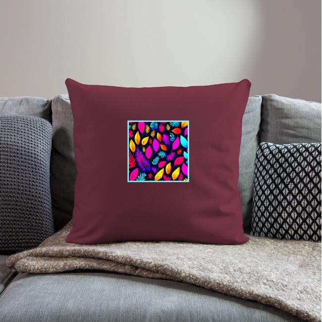 Vibrant Neon Foliage: Captivating Leaves Pattern