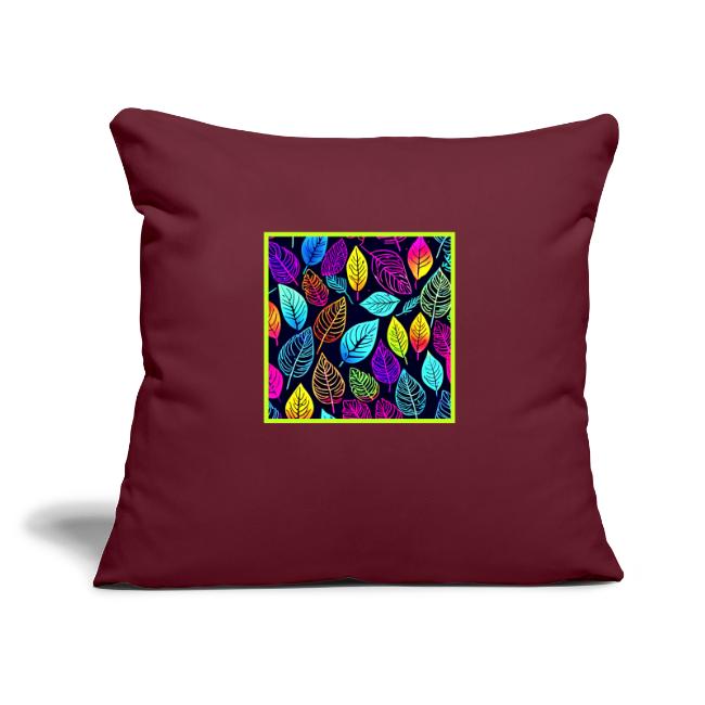 Electrifying Nature: Neon Leaves in Pattern