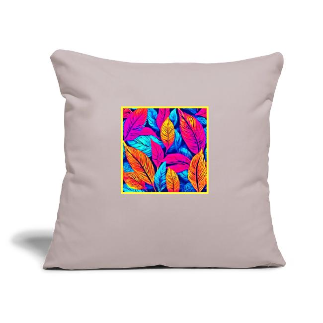 Neon Foliage: Colorful Leaf Painting
