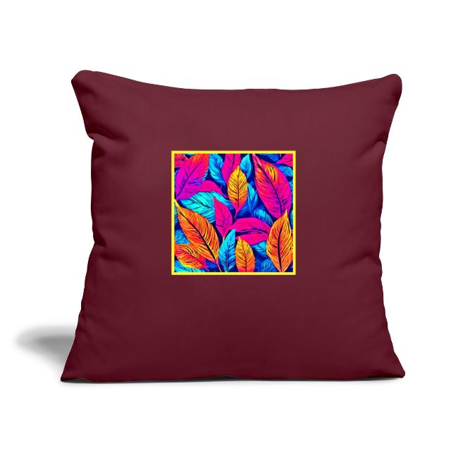 Neon Foliage: Colorful Leaf Painting