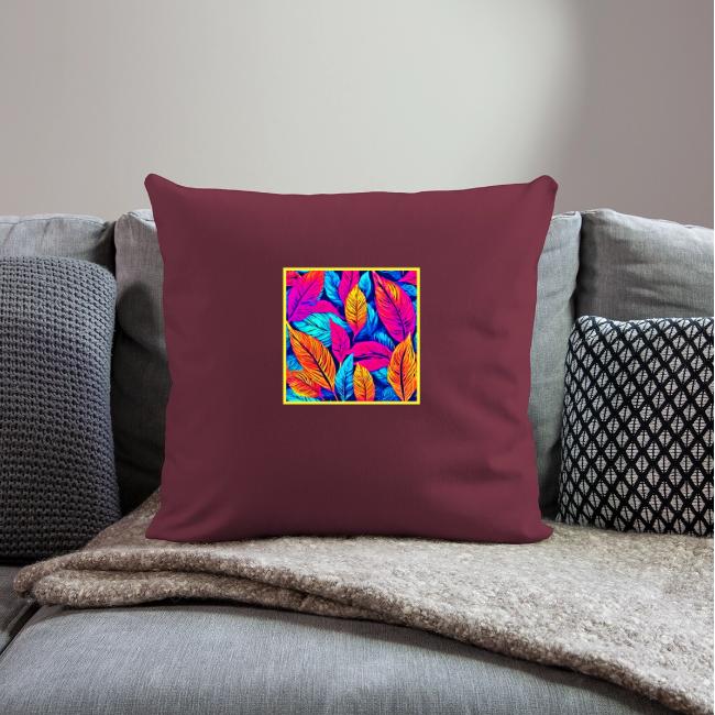 Neon Foliage: Colorful Leaf Painting
