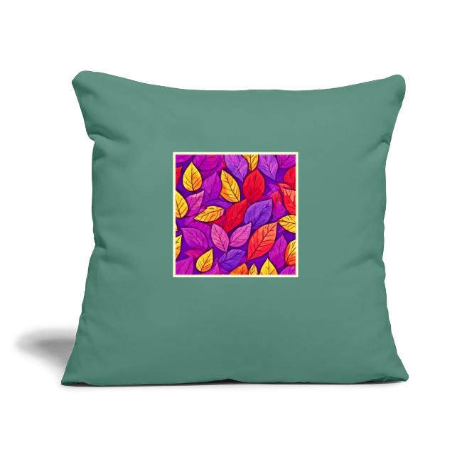 Colorful Cartoon Foliage: Purple & Yellow