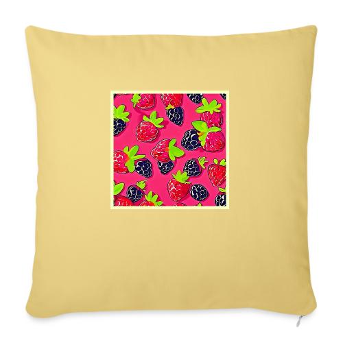 Berry Patch: Sweet Design - Throw Pillow Cover 17.5” x 17.5”