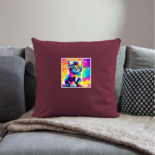 Rainbow Kitten Portrait