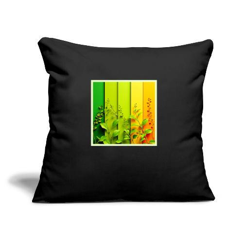 Modern Color Block Nature - Throw Pillow Cover 17.5” x 17.5”