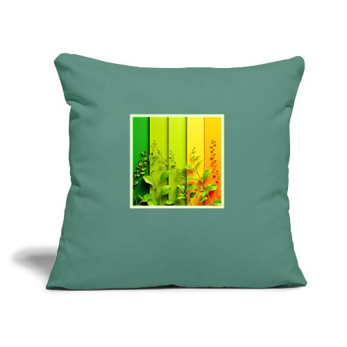 Modern Color Block Nature - Throw Pillow Cover 17.5” x 17.5”