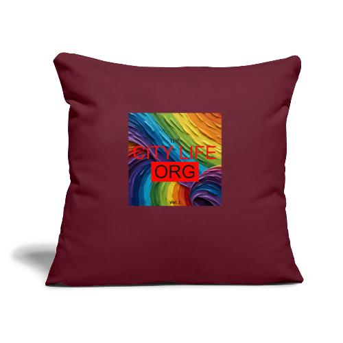 CIty Life Org Vol. 1 - Throw Pillow Cover 17.5” x 17.5”