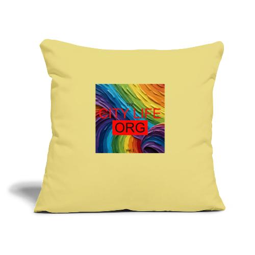 CIty Life Org Vol. 1 - Throw Pillow Cover 17.5” x 17.5”