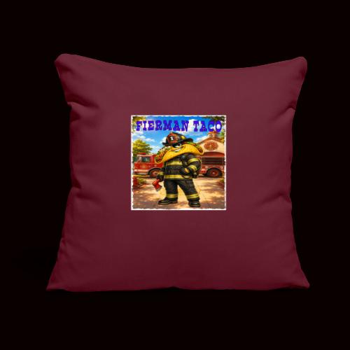 Fireman Taco - Throw Pillow Cover 17.5” x 17.5”