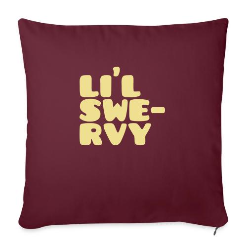 lil swervy stacked - Throw Pillow Cover 17.5” x 17.5”