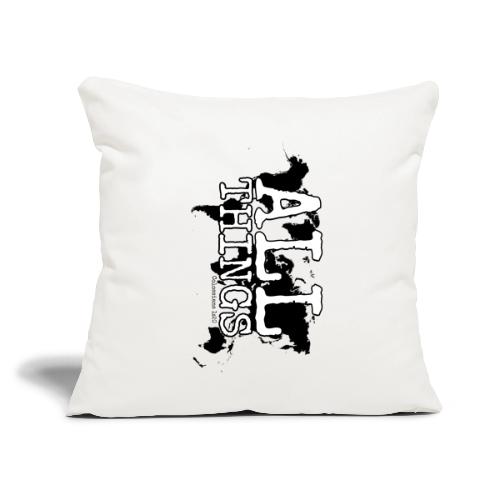All Things World Map - Throw Pillow Cover 17.5” x 17.5”