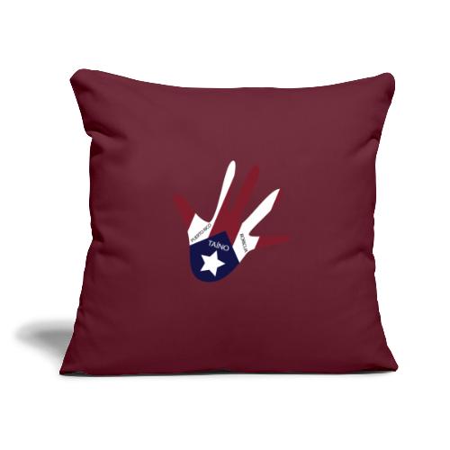 Mano Puerto Rico - Throw Pillow Cover 17.5” x 17.5”