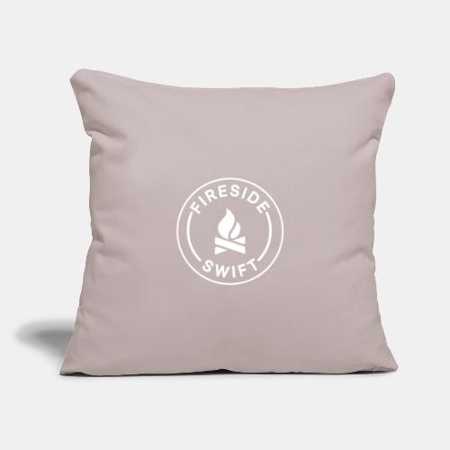 Fireside Swift Plain Logo - Throw Pillow Cover 17.5” x 17.5”