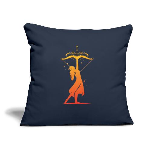 Sagittarius Archer Zodiac Fire Sign - Throw Pillow Cover 17.5” x 17.5”