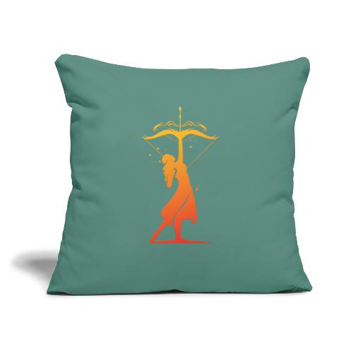 Sagittarius Archer Zodiac Fire Sign - Throw Pillow Cover 17.5” x 17.5”