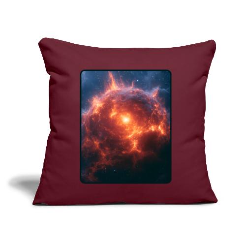 Exploding Supernova Space Art - Throw Pillow Cover 17.5” x 17.5”