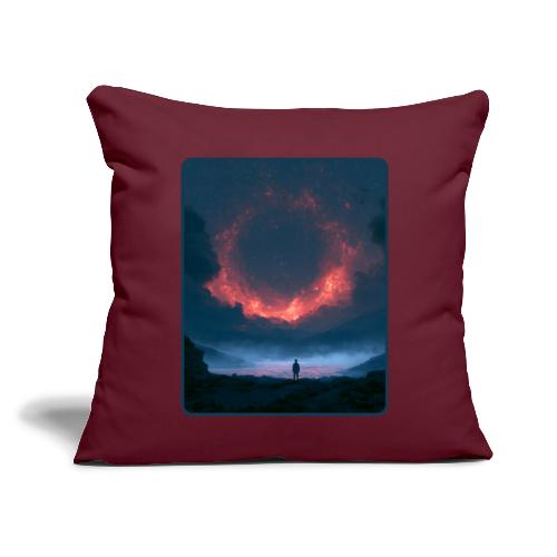 Supernova Reflection Space Scene - Throw Pillow Cover 17.5” x 17.5”
