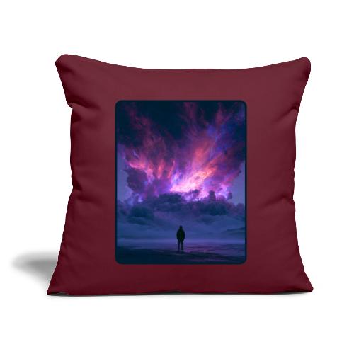 Cosmic Supernova Night Design - Throw Pillow Cover 17.5” x 17.5”