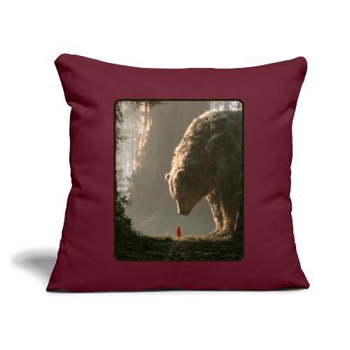 The Bear Who Found the Forest - Throw Pillow Cover 17.5” x 17.5”