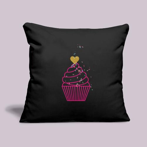 cupcake - Throw Pillow Cover 17.5” x 17.5”
