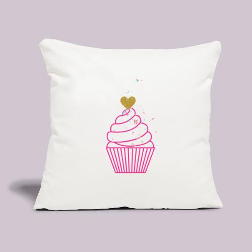 cupcake - Throw Pillow Cover 17.5” x 17.5”