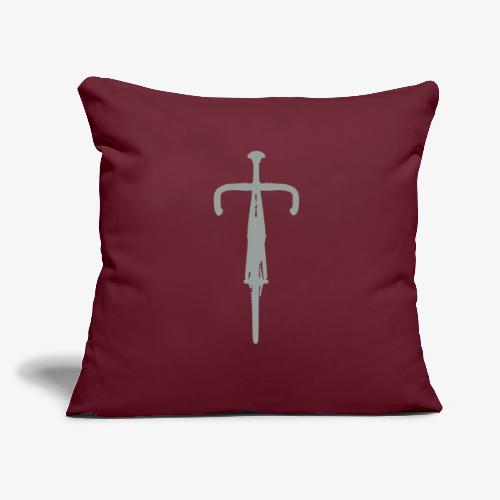 bike_front_view_small - Throw Pillow Cover 17.5” x 17.5”