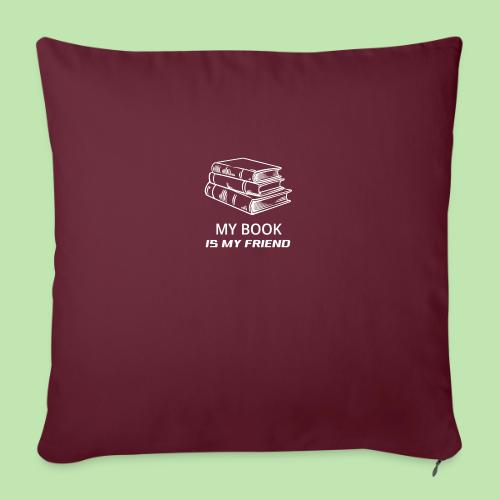book lover t-shirt, book day shirt, my book is my - Throw Pillow Cover 17.5” x 17.5”