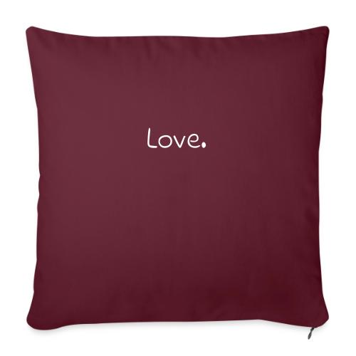 Smoon City_Just Text 3_Love1 - Throw Pillow Cover 17.5” x 17.5”