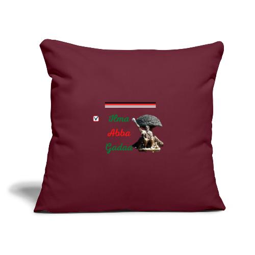 Gadaa Oromo - Throw Pillow Cover 17.5” x 17.5”