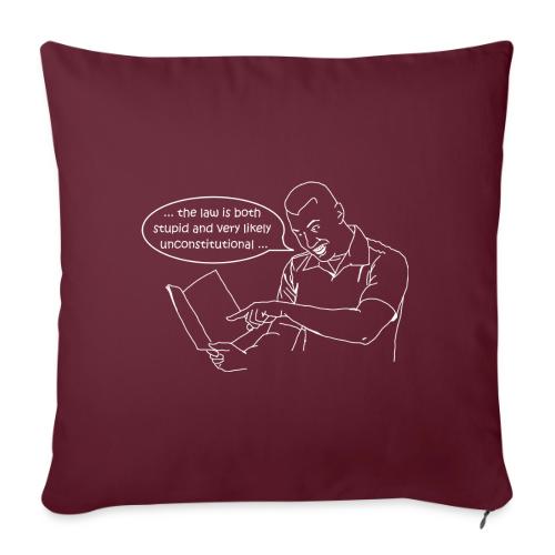 Judge quote on challenged Illinois law - Throw Pillow Cover 17.5” x 17.5”