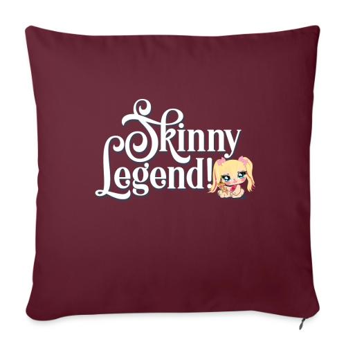 Skinny Legend_ondarker co - Throw Pillow Cover 17.5” x 17.5”
