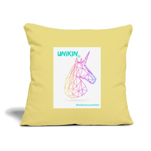 UniKin Kids - Throw Pillow Cover 17.5” x 17.5”