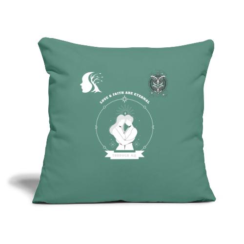 Love & Faith - Throw Pillow Cover 17.5” x 17.5”