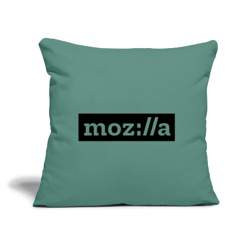 moz logo white - Throw Pillow Cover 17.5” x 17.5”