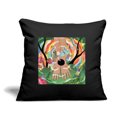 Falling into Jesus' Wonderland - Throw Pillow Cover 17.5” x 17.5”